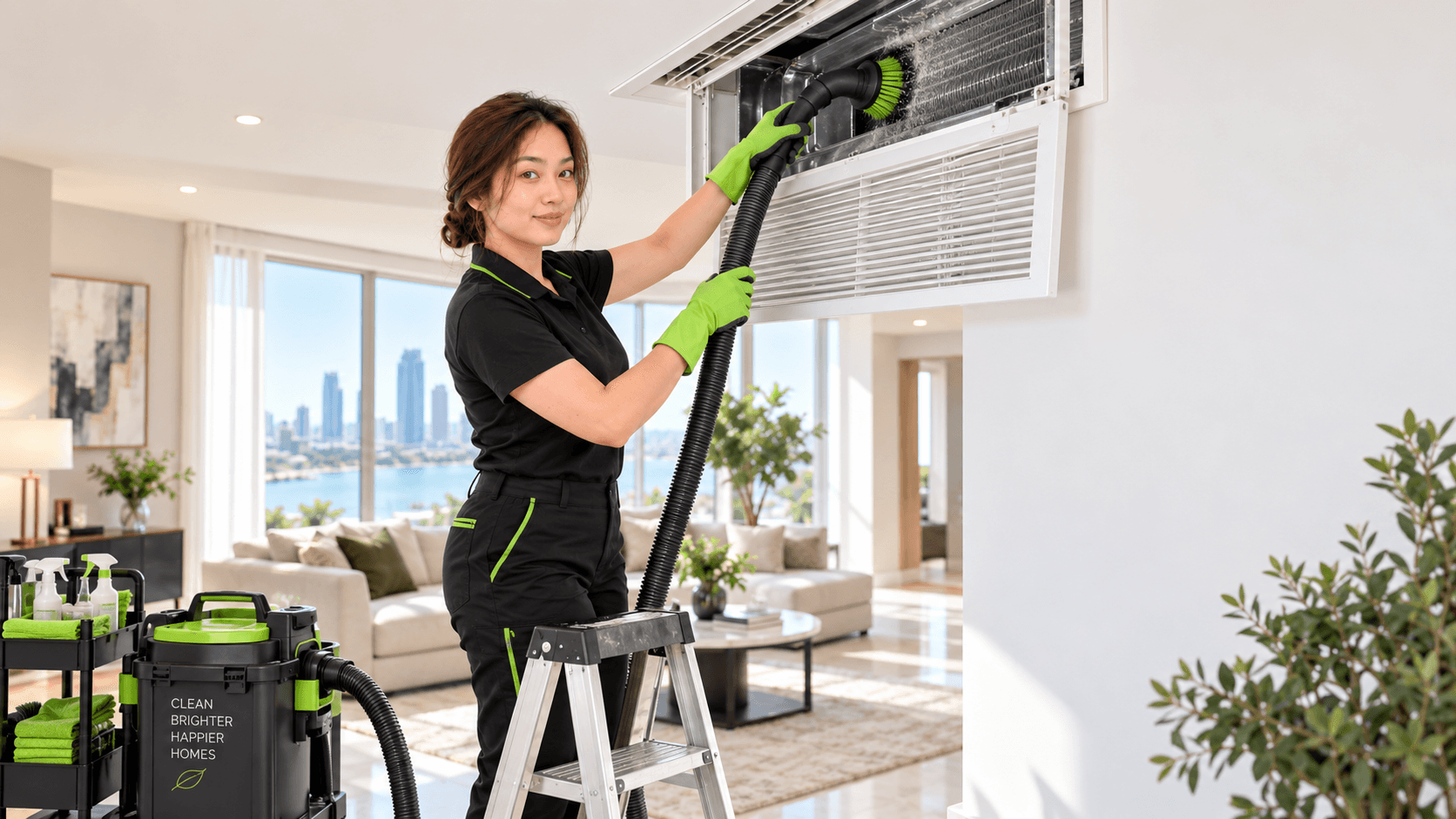 Just Shine AC Duct & Coil Cleaning team Abu Dhabi