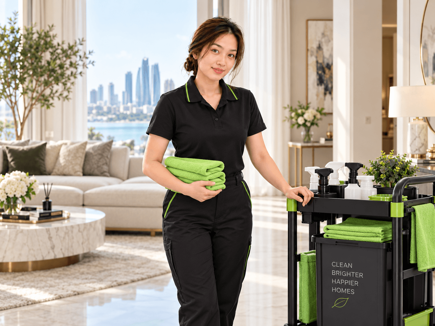 Just Shine Marina Square cleaning team